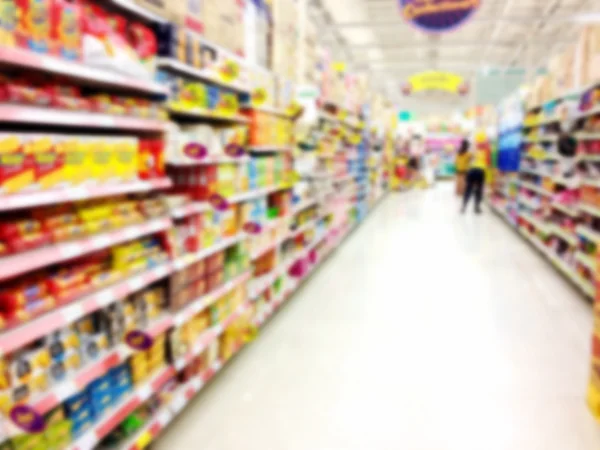 süpermarket mağaza için arka plan bulanık