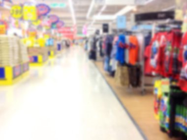 süpermarket mağaza için arka plan bulanık