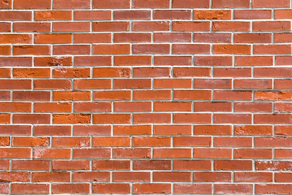 Rode bakstenen muur achtergrond en textuur — Stockfoto