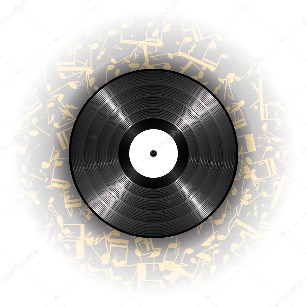 music black vinyl record