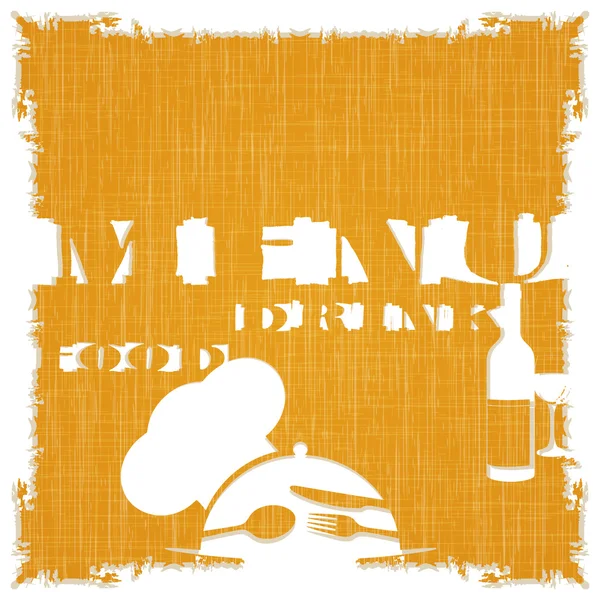 Modèle de menu restaurant sur le motif de fond de texture — Image vectorielle