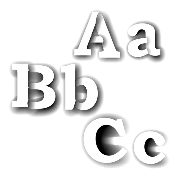 Letras compuestas abc — Archivo Imágenes Vectoriales