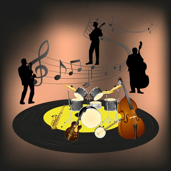 Groupe de jazz — Image vectorielle