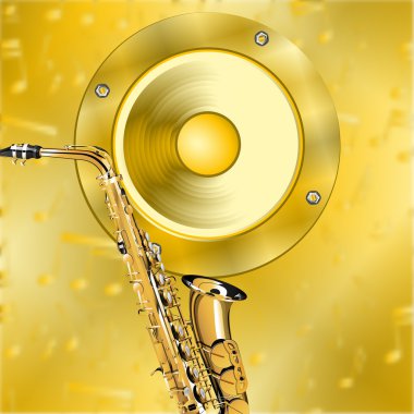 Altın müzik arka plan