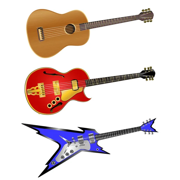 Guitarras — Archivo Imágenes Vectoriales