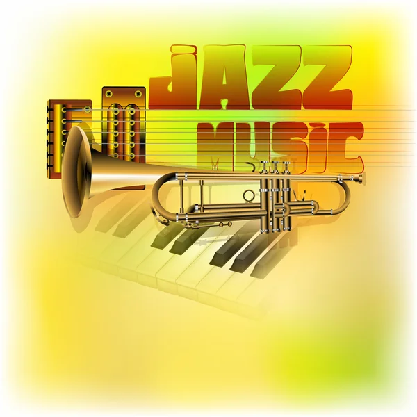 Jazz background music — Stock Vector