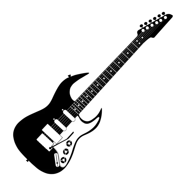 Contorno chitarra elettrica — Vettoriale Stock