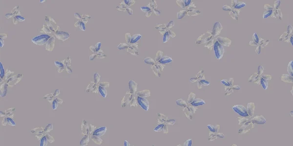 Fabric Polka Virágmintás Egyszerű Lány Virágzó Textúra Fehér Gyerek Virágmintás — Stock Fotó