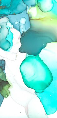 Soyut Mürekkep Sanatı. Dijital Grunge Yazdırma. Sea Airy Sanat Çalışması. Mavi Alkol Soyut Mürekkep Sanatı. Solmuş Lüks Su Sıçratma Duvar Kağıdı. Tuvali yıka. Yeşil Soyut Mürekkep Sanatını Karıştır. Renk.