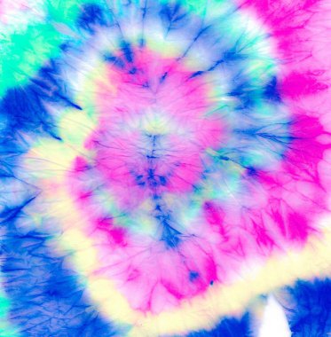 Fantezi Psikedelik Kaleydoskop. Kravat sarmalı sanatı. Ikat Çiçeği Yıkanmış Tasarım. 1970 'lerin Psikedelik Kaleydoskop' u. El yapımı Batik Yazıcı. Sarı Çember Sanatı.