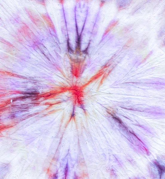 Fundo Tintura Gravata Branca Tiedye Spiral Paint Pattern Bright Closeup — Fotografia de Stock