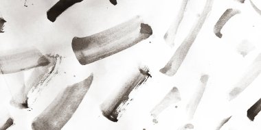 Fırça darbesi şablonu. Beyaz Leke Mürekkep İzi. Çin Yaratıcı Fırça darbesi sanatı. Arkaplan Fırça Darbesi Şablonu. Sanatçı Eski Kirli. Yarıton.