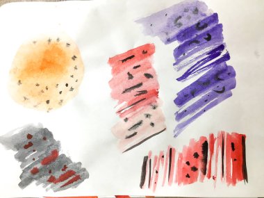 Duvar Sanatı Tuvali. Güzel anaokulu sanatı. El Çizimi Dinamik Resim. Üçgen Tasarım Elementleri Arkaplanı. Şirin Bebek Tasarımı. Grafik Boyama.