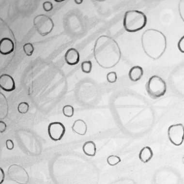 El yazısı çemberler. Polka Gri İğrenç İşaret Arkaplanı. Grafik Eğlence Teknolojisi. Hippi Konfeti. Arka planda el yazması çemberler. Metalik El. Gri.