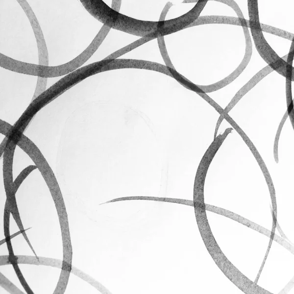 Handschriftliche Kreise Swirl Monochrome Sketch Marker Cover Geometrisches Klassisches Geschäft — Stockfoto