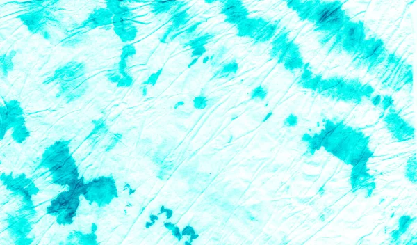 Cyan Tie Dye Background Disegni Luce Spirale Tinta Primo Piano — Foto Stock