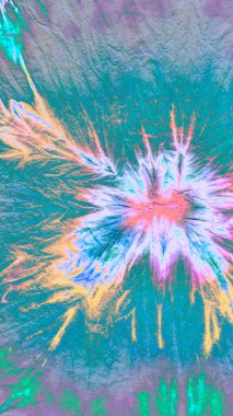  Zümrüt baskılı kravat. Tiedye Boho Eğlence Arkaplanı. Yıkanmış Endonezya baskılı kravatı. El yapımı Unicorn Illustration. Yazdırılmış kravatı yıka. Multi Tiedye Stripe. Boya Boyası. 