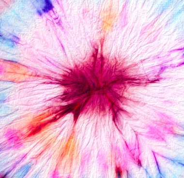  Çoklu renkli kravat boyası. Die Color Boya İllüstrasyonu. Tekrar Japon Kültürü Kravat Yıkama. Geleneksel Beyaz Arka plan. Yumuşak kravat boyası, renkli kravat izi. Boyalı.