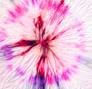  Pembe kravat boyası, boyanmış Batik ışığı deseni. Şehir Tatili Japonya Boyalı Yıkama. El yapımı seksi desen. Boyalı kravat boyası, Batik mürekkep sarmalı. Mürekkep.