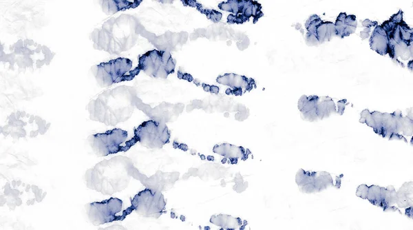 Modrý Vzor Ikat Jarní Geo Color Shibori Dekorace Šik Paisley — Stock fotografie