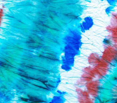  Cyan Kravat Boyası Tekrarla. Tiedye Renk Sanatı Çizimi. Pamuk Kapalı Endonezya kravat boyası. Suluboya Beyaz Arkaplan. Hafif kravat boyası. Tekrar et. Batik Mürekkebi. Mürekkep Yıkama Kumaşı.