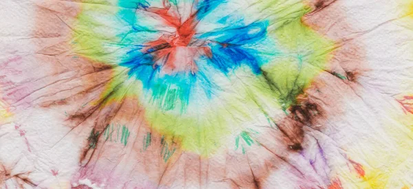 Rainbow Tie Dye Фон Тидье Полоска Мягкий Узор Психоделическая Окраска — стоковое фото