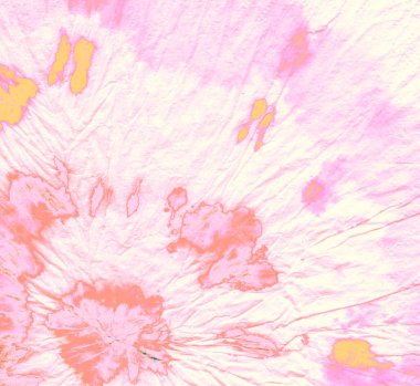  Turuncu kravat boyası, boyalı sarmal boya deseni. Kumaş Rustik Endonezya kravat boyası. Geleneksel Turuncu Arkaplan. Hafif Kravatlı Yıkama, Bağlı Batik Yazdır. Boyalı Moda. 