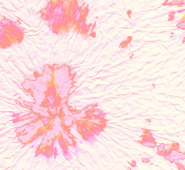 Pink Tie Dye Wash Die Spiral Craft Pattern Abstract Closeup — Fotografia de Stock