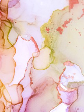 Alkol Mürekkebi. Yağlı Sıvı Zarif Tasarımı. Deniz Tozu deseni. Gül Parıltısı Alkol Mürekkebi. Çerçeve Grafik Moda Boyama. Modern soyut tuval. İzole Metalik Alkol Mürekkebi. 