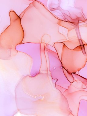 Alkol Mürekkebi. Sanat Sıvısı Grunge Yazdırma. Karışık fırça bezi. Mor Alkol Mürekkebi. Smoke Ocean Splashs Boya. Parlak, zarif bir tuval. İzole Metalik Alkol Mürekkebi. 