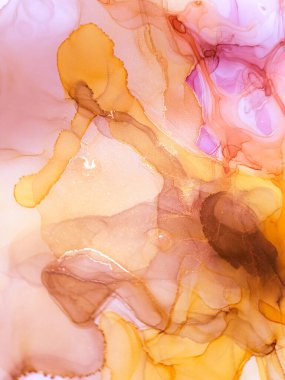 Alkol Mürekkebi. Sanat Işığı Soyut Tasarımı. Deniz boyası dokusu. Altın Derece Alkol Mürekkebi. Uzay Hassas Sıçrama Çizimi. Modern Antik Doku. İzole edilmiş Gri Alkol Mürekkebi. 