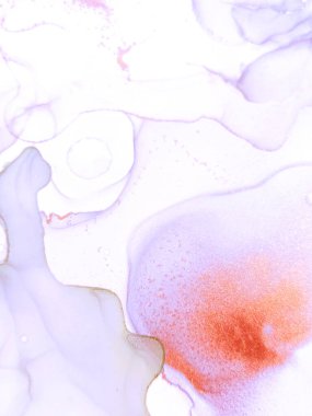 Alkol Mürekkebi. Sanat Efekti Tasarımı. Deniz Fırçası Sanat Çalışması. Metalik Alkol Mürekkebi. Zarif, zarif, moda bir resim. Işıltılı Grunge Sanat. Narin Mor Alkol Mürekkebi. 