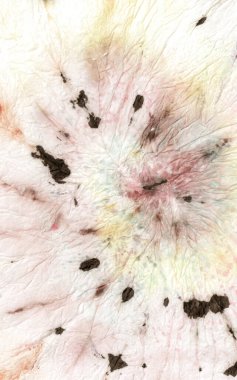 Psikedelik Kıyafetler Psikedelik Kaleydoskop. Boyalı Renkli Kumaş. Pis Psikedelik Kaleydoskop. 60 'ların eğlenceli dokusu. Ikat Style Die Sanat Eserleri. Boho 1960 Çember Yazdırma. 