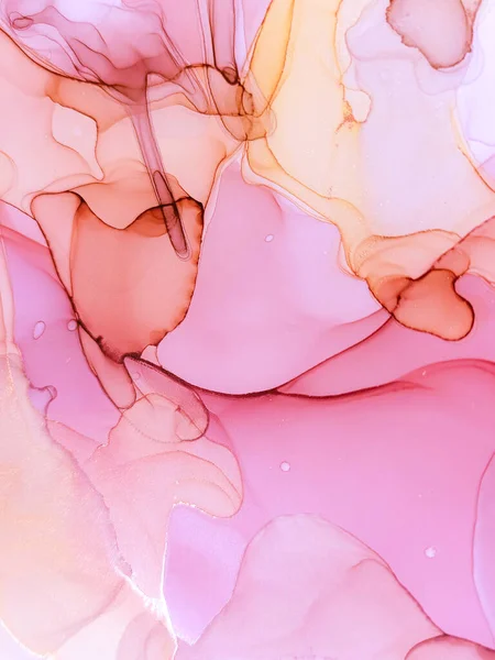 Alkol Mürekkebi. Yağlı Akış Zarif Tasarımı. İpek havası dokusu. Metalik Derece Alkol Mürekkebi. Kağıt Lezzetli Duvar Kağıdı. Gradyan Grunge Sanat. Lüks Gül Alkol Mürekkebi. 