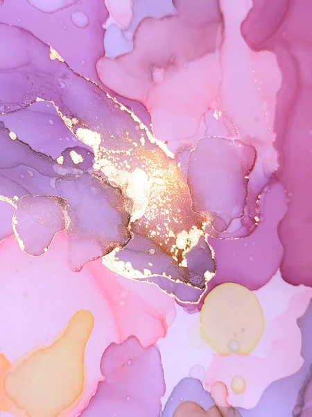 Alkol Mürekkebi. Yağ Akımı Kadim Tasarımı. Karışık Sıçrama Şablonu. Pembe Parıldayan Alkol Mürekkebi. Kağıt Rengi Su Sıçratma Çizimi. Parlak Grunge dokusu. İzole Gül Alkol Mürekkebi. 