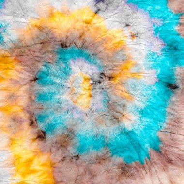 Mavi kravat boyalı spiral arka plan. Die Round Sanat. Çember Ikat Dekorasyon Tasarımı. 1960 'ların Bağlı Sarmal Arkaplanı. Kaleydoskop Serin Şablon. Cyan Yıkanmış Denim Tasarımı. 1960 Çizgili.