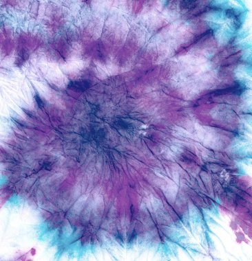 Psikedelik Çiçek Kaleydoskop Hippi. Renkli kravat dokusu. Cyan Kaleydoskop Hippi. 70 'lerin eğlence düzeni. Kaleydoskop hippisini yıkadı. Eğlenceli Yuvarlak Boyalı Doku. 1970 'ler