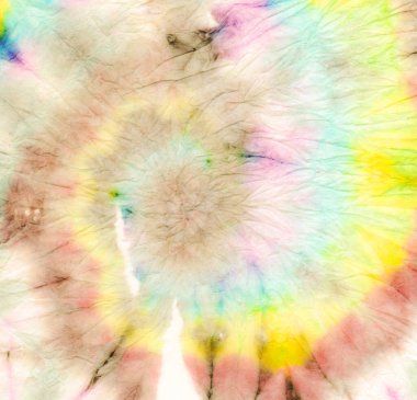 Old Style Spiral Boyama. Beyaz Boyalı Ikat Tonal Yazdırma. Donanma Spiral Boyası. Girdap Dekorasyonu, el yapımı doku. 60 'ların Die Round Art' ı. Fırça Sarmalı Boyama. 