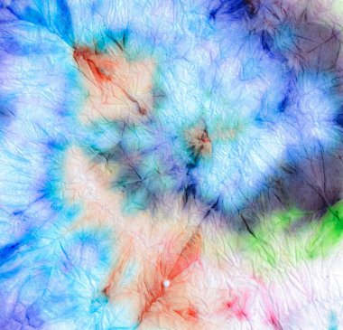 Serin dairesel sarmal kravat boyası. Beyaz kravat havalı fırça boyası. Mavi Spiral kravat boyası. Girdap Renkli Gökkuşağı Kumaşı. 1960 'ların Tiedye Stili Tasarımı. Çember 60 'lar.