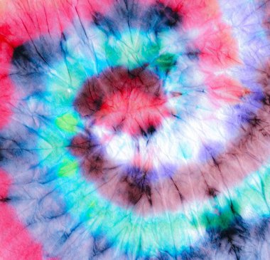 Boho stili spiral kravat boyası. Donanma Ölüm Eğlence Fırçası Tasarımı. Violet Spiral kravat boyası. Dairesel Soyut Gökkuşağı Şablonu. 1960 Boyalı Tarz Arkaplanı. Tekstil 70 'ler.