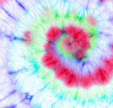 Havalı Stil Spiral Kravat Boyası. White Die Boho Circle Boyası. Çok renkli spiral kravat boyası. Hippi Renkli Psikedelik Arkaplan. 1960 'ların Tiedye Stili Sanatı. Parlak 60 'lar.