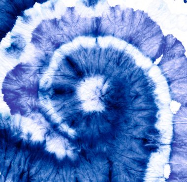 Ikat Spiral Kravat Boyası. Mavi Tye Eğlence Modeli. Deniz sarmalı kravat boyası. Yuvarlak Dekorasyon Psikedelik Deseni. 1960 'ların Tye Girdap deseni. Renkli Spiral Kravat Boyası. 