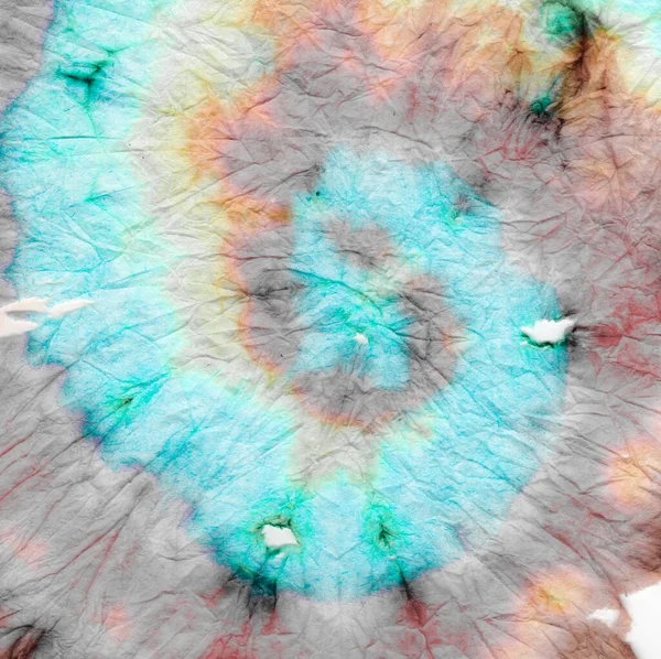 Индиго Tie Dye Spiral Фон Краска Крашеного Цвета Tonal Cool — стоковое фото