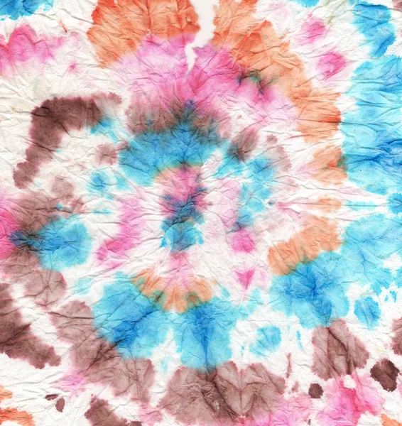 Ψυχεδελικό Πουκάμισο Tie Dye Spiral Τάι Στυλ Μοτίβο Ζυμαρικά Ισοπαλία — Φωτογραφία Αρχείου