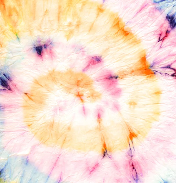 Fun Spiral Painting Rot Gefärbte Boho Effect Art Regenbogenspiralmalerei Peace — Stockfoto