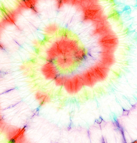 Boho Peace Spiral Painting Weiß Tiedye Cool Trippy Paint Pinke — Stockfoto