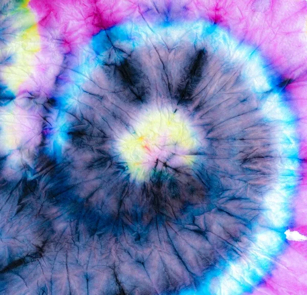 Eğlenceli Spiral Kravat Boyası Multicolor Die Cool Effect Yazdırma Gökkuşağı — Stok fotoğraf