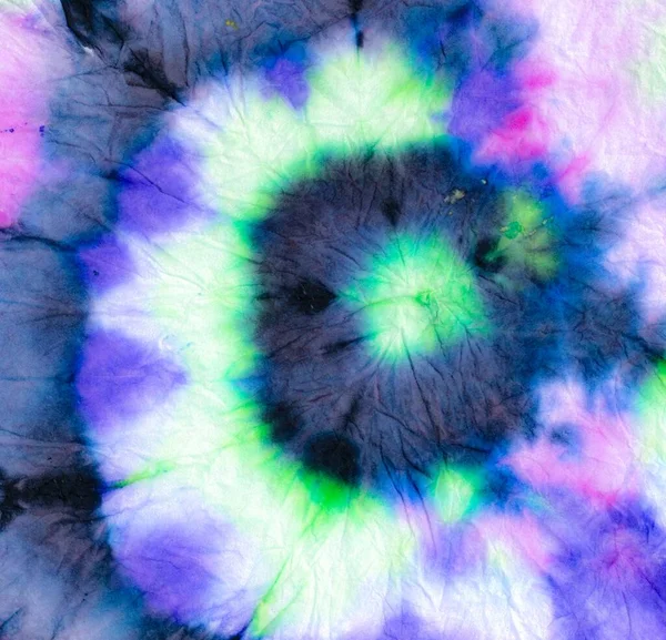 Cool Peace Spiral Tie Dye Violett Färgat Boho Stripe Konstverk — Stockfoto