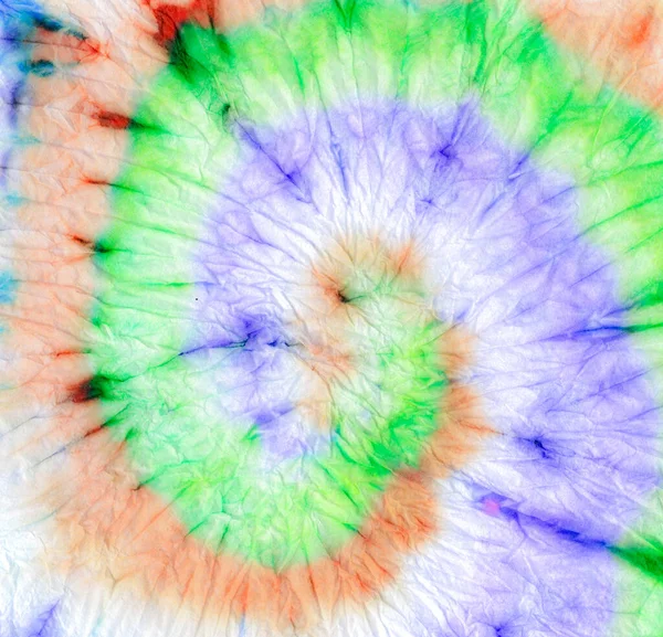 Крутой Цветной Спиральный Галстук Розовая Окраска Старого Денима Rainbow Spiral — стоковое фото