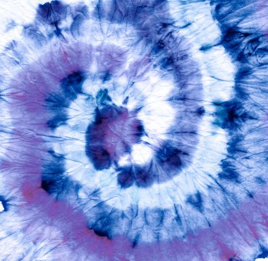Eğlenceli Stil Spiral Kravat Boyası. Violet Boyalı Eğlenceli Shibori Şablonu. Mavi Spiral kravat boyası. Psikedelik Geçmişi Tekrar Et. 1960 Tiedye Yuvarlak Sanat. Shibori Spiral Kravat Boyası. 